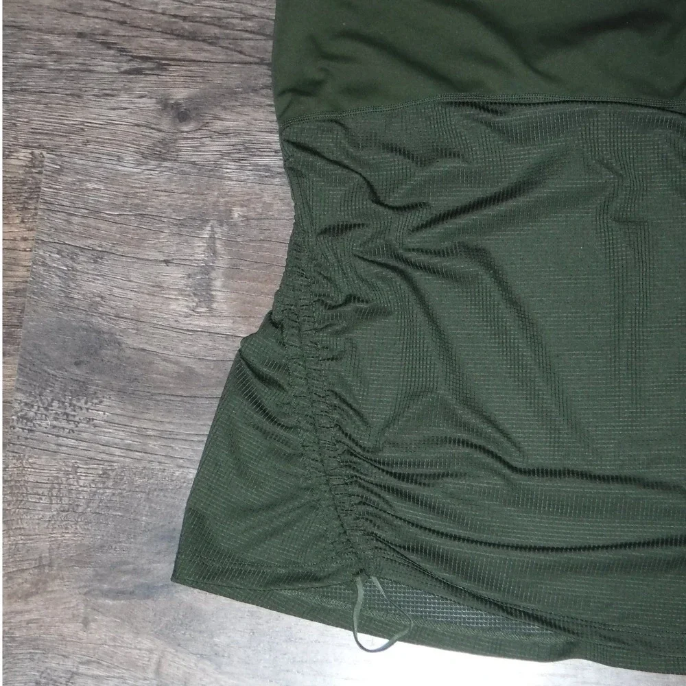 Fabletics Athletic Tank Top Racerback Olive Green Activewear Workout Fitness‎